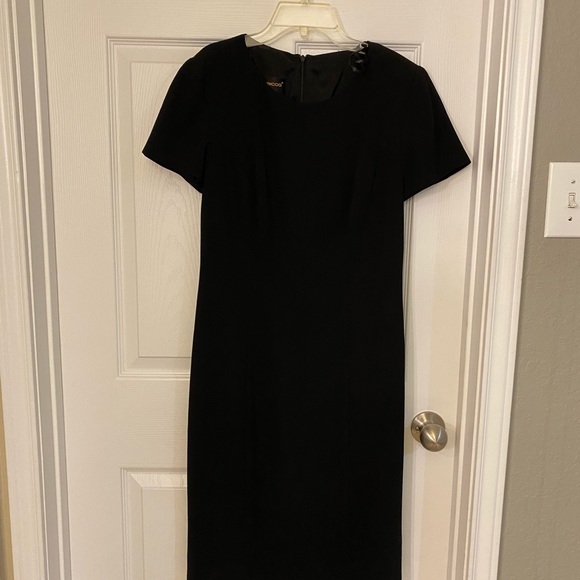 Ladies midi black dress size 8 - Picture 9 of 9